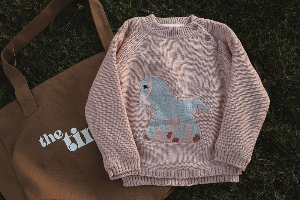 GIDDYUP PINK JUMPER